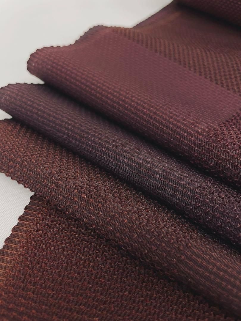 コート地 ふくれ織 紋意匠 市松 手染 正絹 反物 - メルカリ