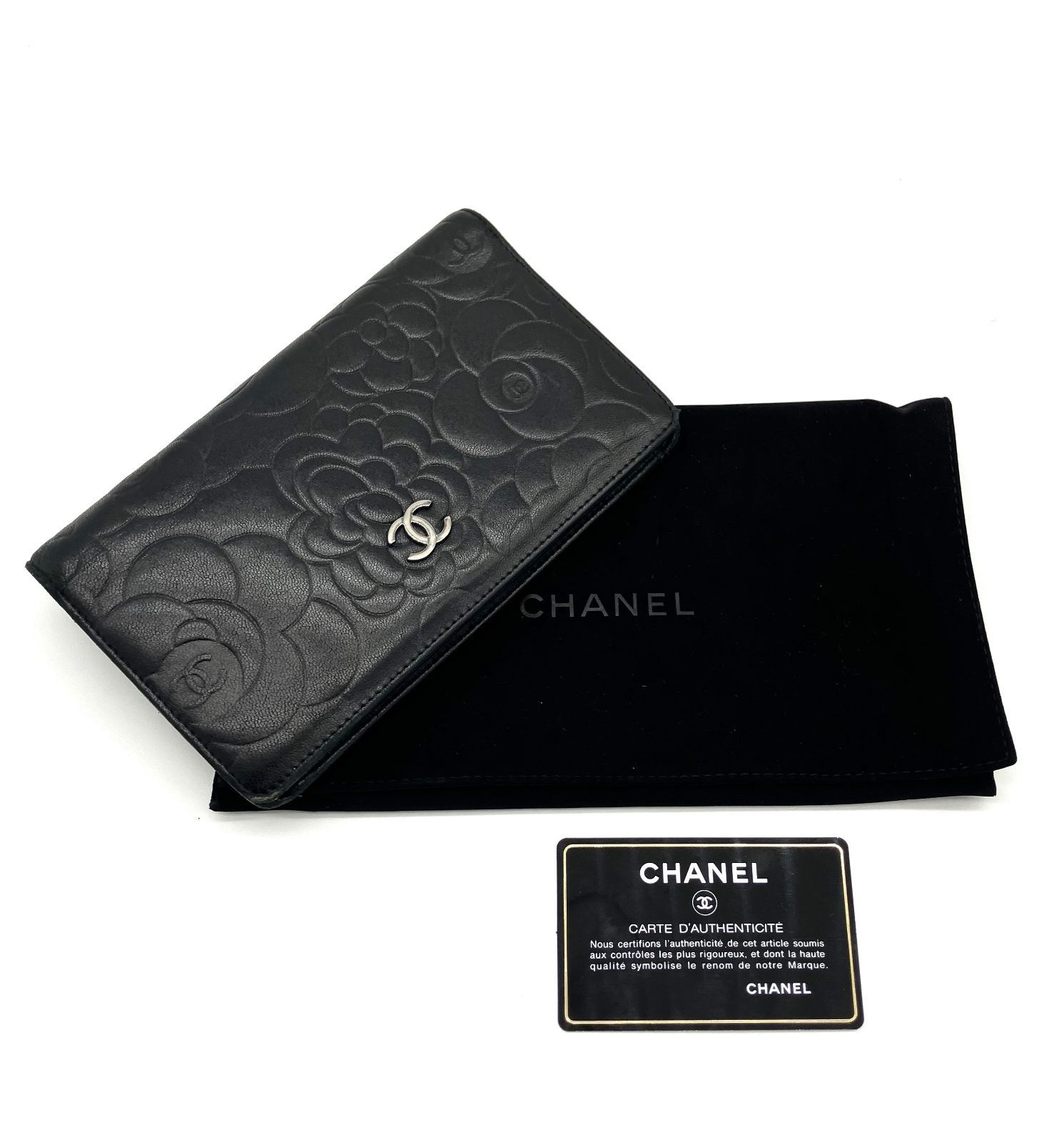 鑑定済み】正規品 シャネル CHANEL 長財布 ファスナー付き 財布 