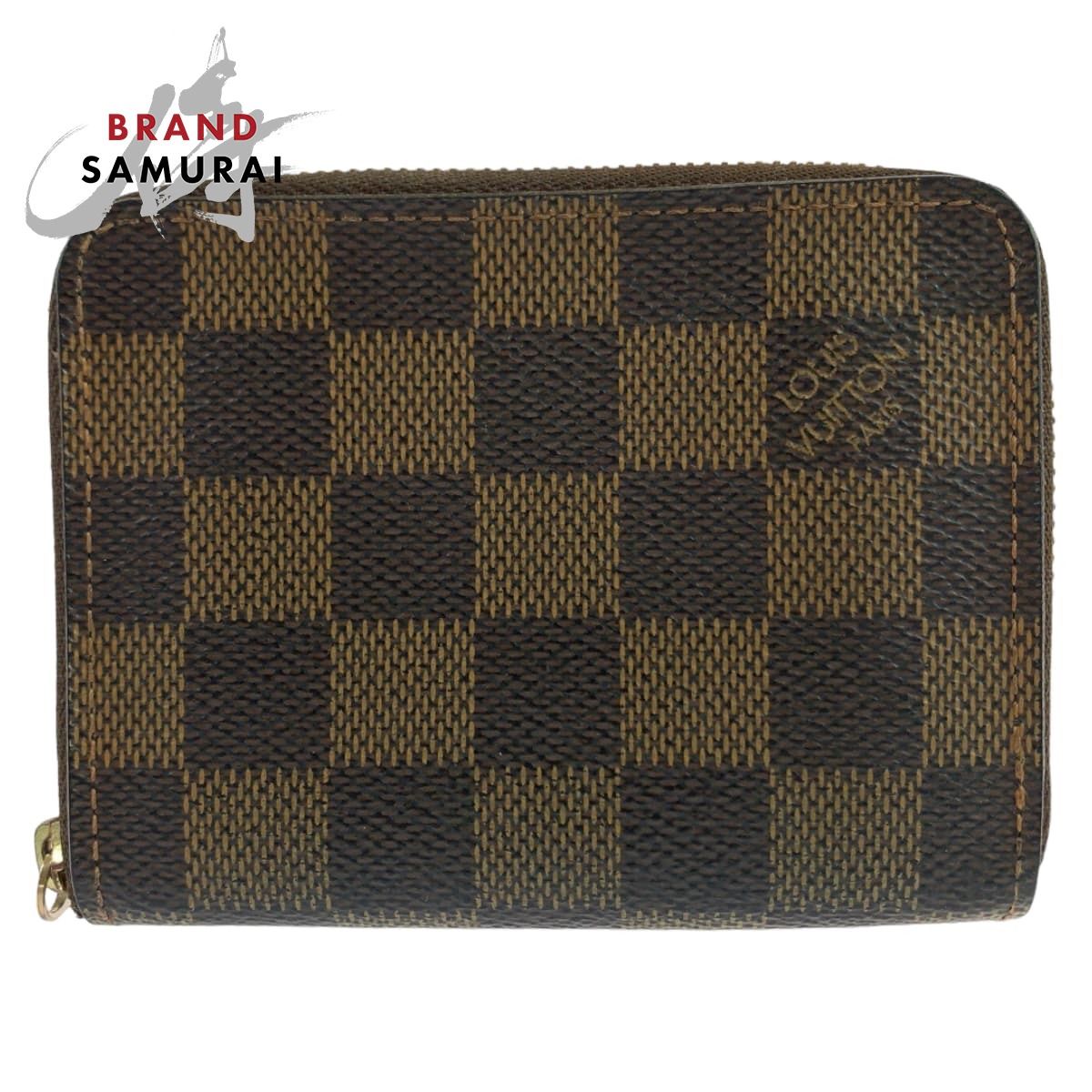 美品 LOUIS VUITTON ルイヴィトン ダミエ エベヌ ジッピーコインパース 