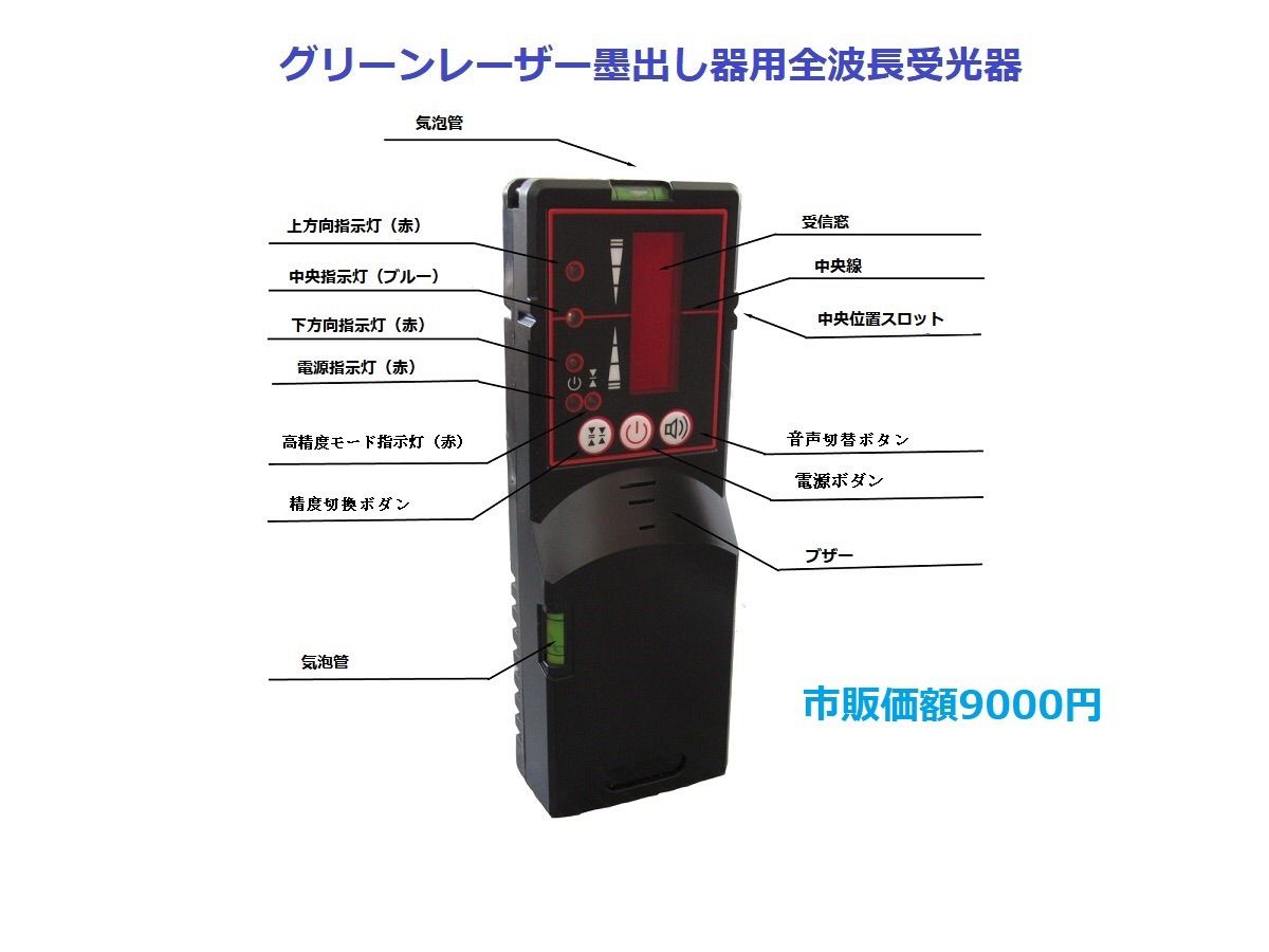 12ライン グリーン レーザー墨出し器 水平器墨出し機3D//受光器と三脚付き-