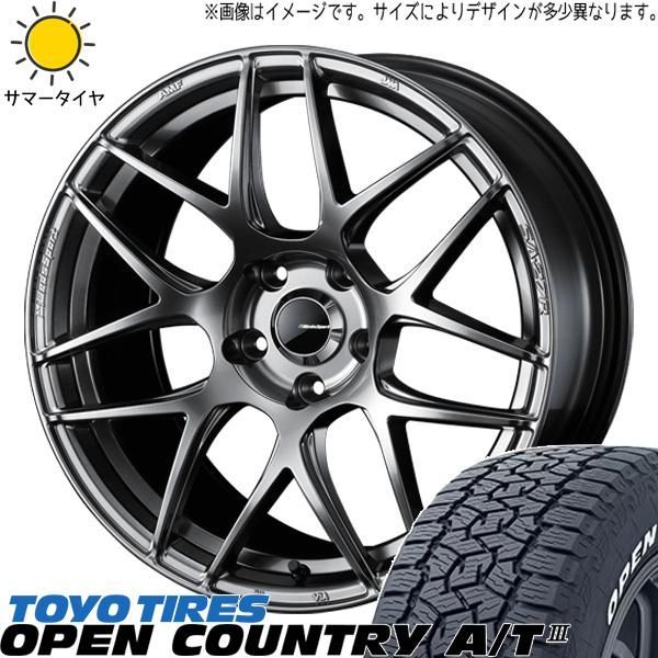 クラウンスポーツ 235/60R18 ホイールセット | トーヨー オープンカントリー AT3 u0026 SA27R 18インチ 5穴114.3 