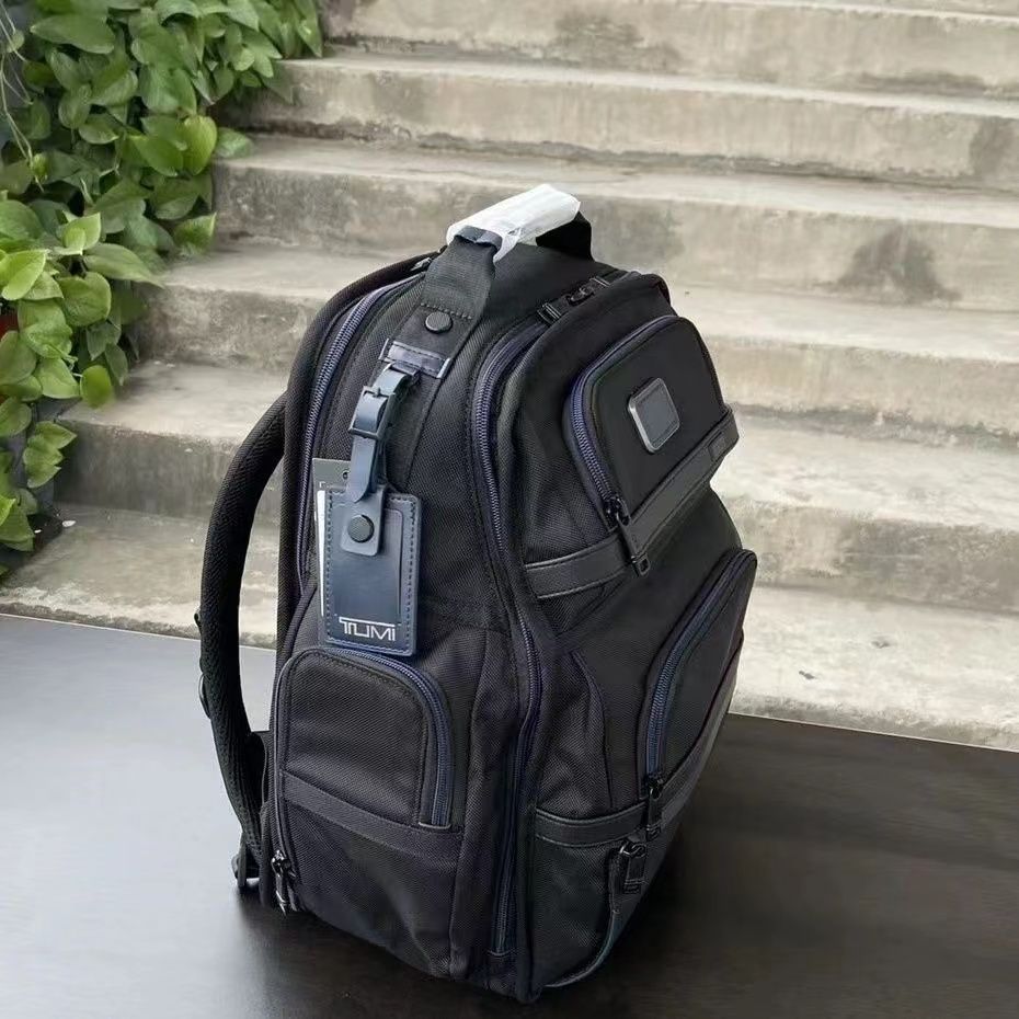 TUMI トゥミ バックパック Alpha 3 ブリーフパック 2603578D3 メンズ ビジネスバッグ BACKPACK リュック  BLACK/NAVYブラック+ブルー