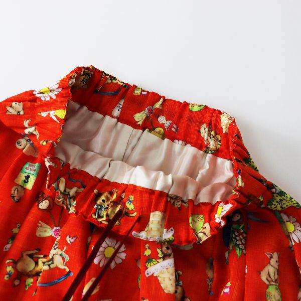 美品 yukiemon ユキエモン フランシュリッペ 春テキスタイル 丈長  