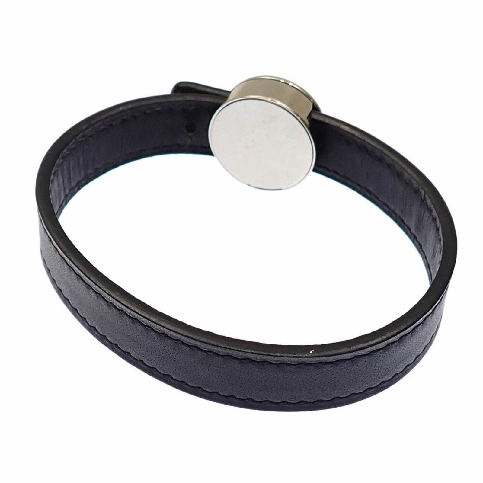 エルメス Hermes エルメス セリエ ルーピング ブレスレット メタル レザー ブラック レディース メンズ 男女