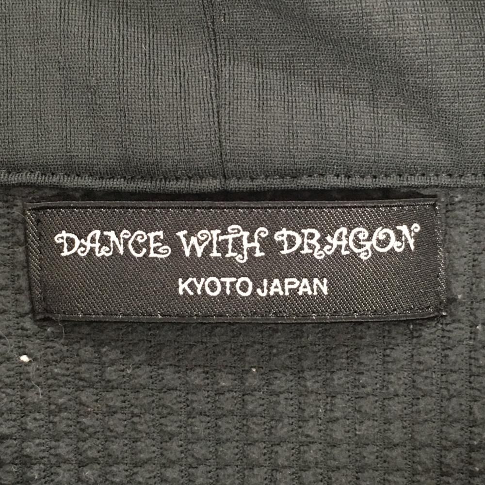 ダンスウィズドラゴン 長袖ハイネックシャツ ダークグリーン系 裏起毛