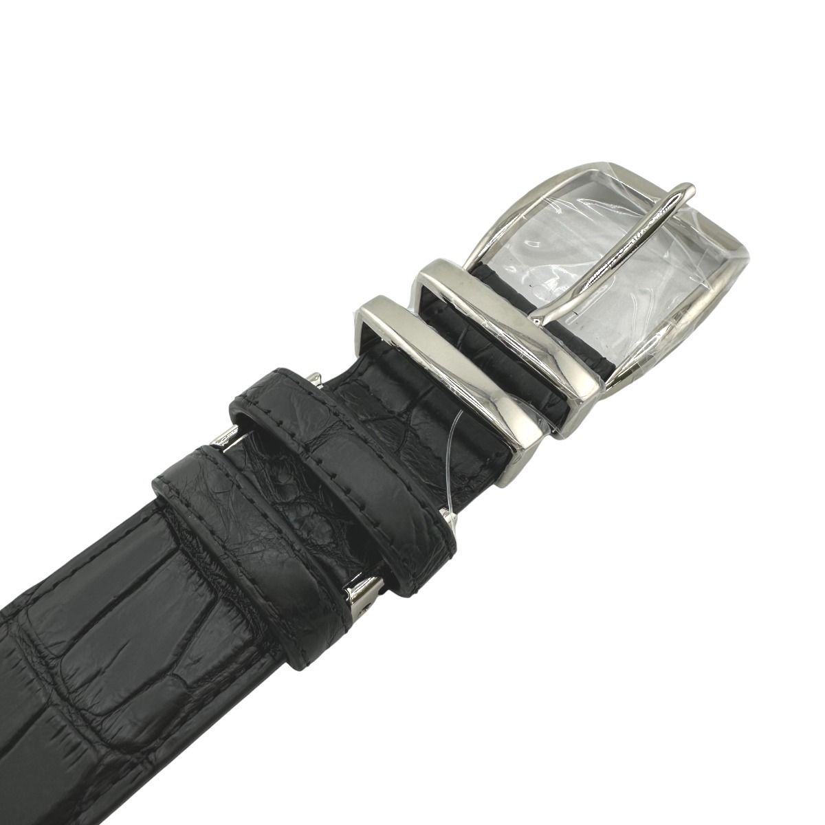 クロコダイル 0005 ベルト ニコチン  CROCODILE 35mm マットクロコ クロコダイル 0005 マットクロコ ピンタイプ 35mm ベルト CROCODILE