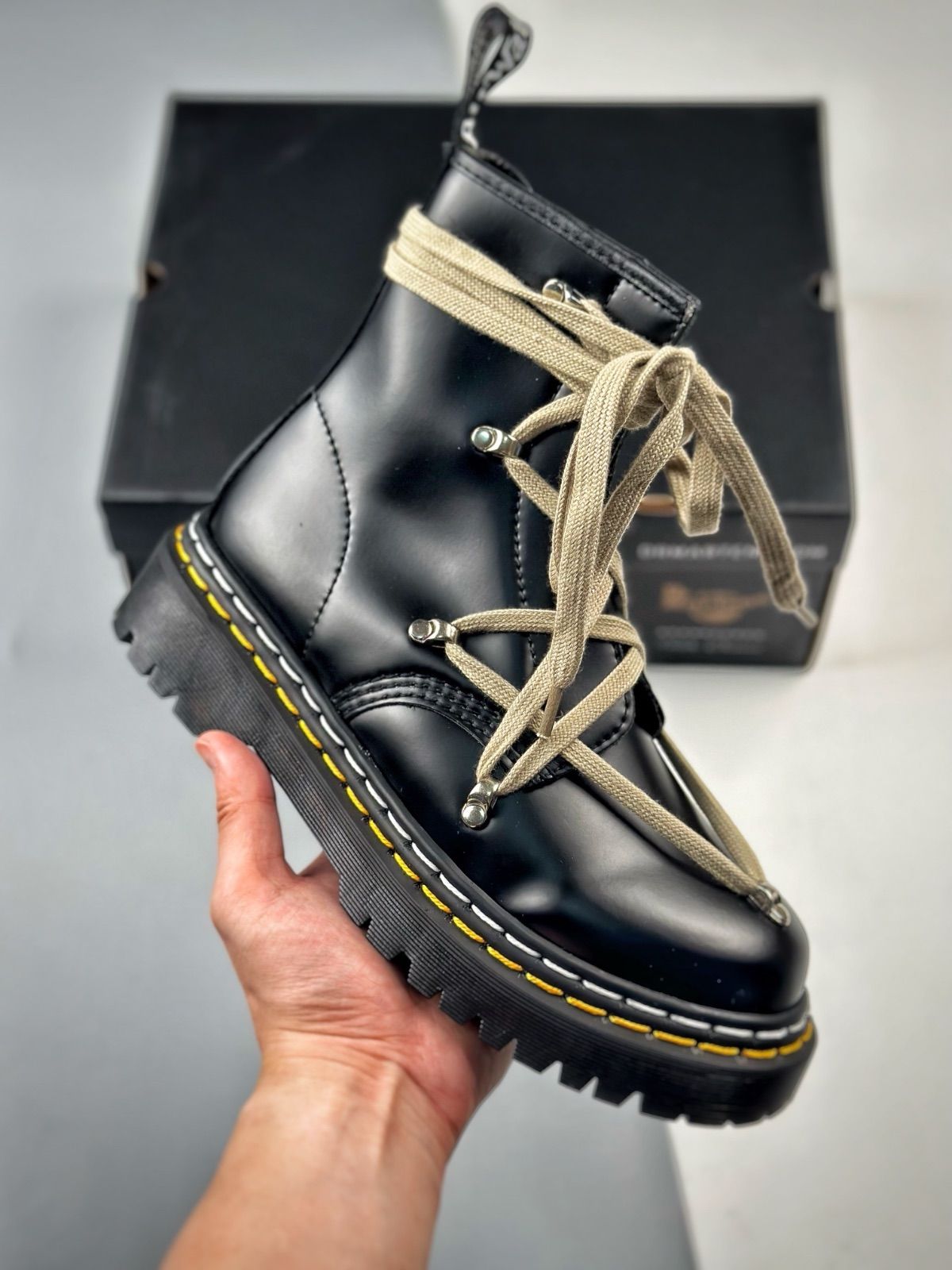 新品 ドクターマーチン Rick Owens x Dr. Martens ブーツ - メルカリ