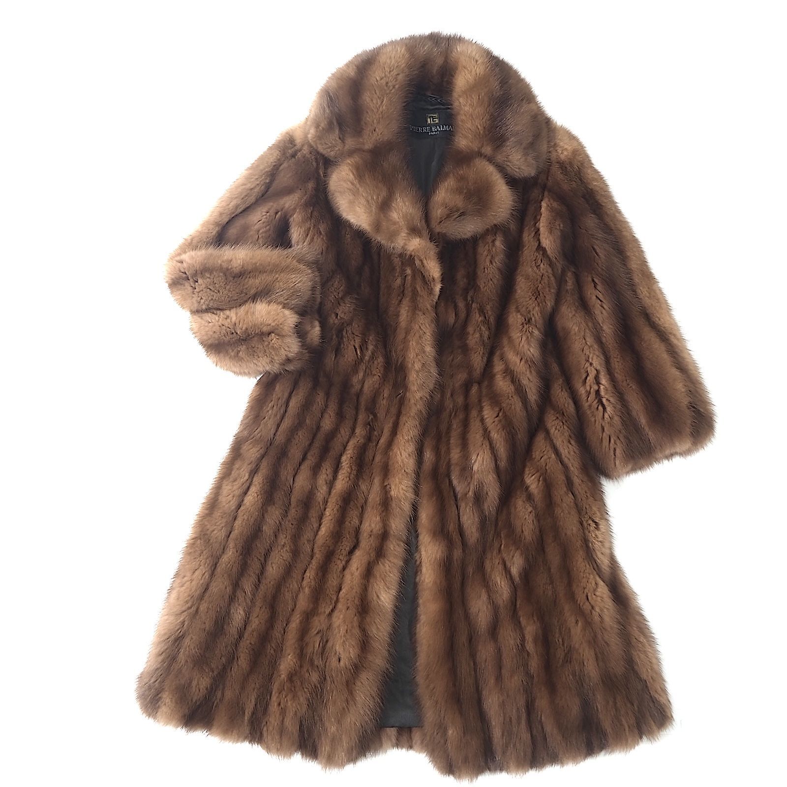 ピエールバルマン PIERRE BALMAIN セーブルファー 最高級毛皮 ロング