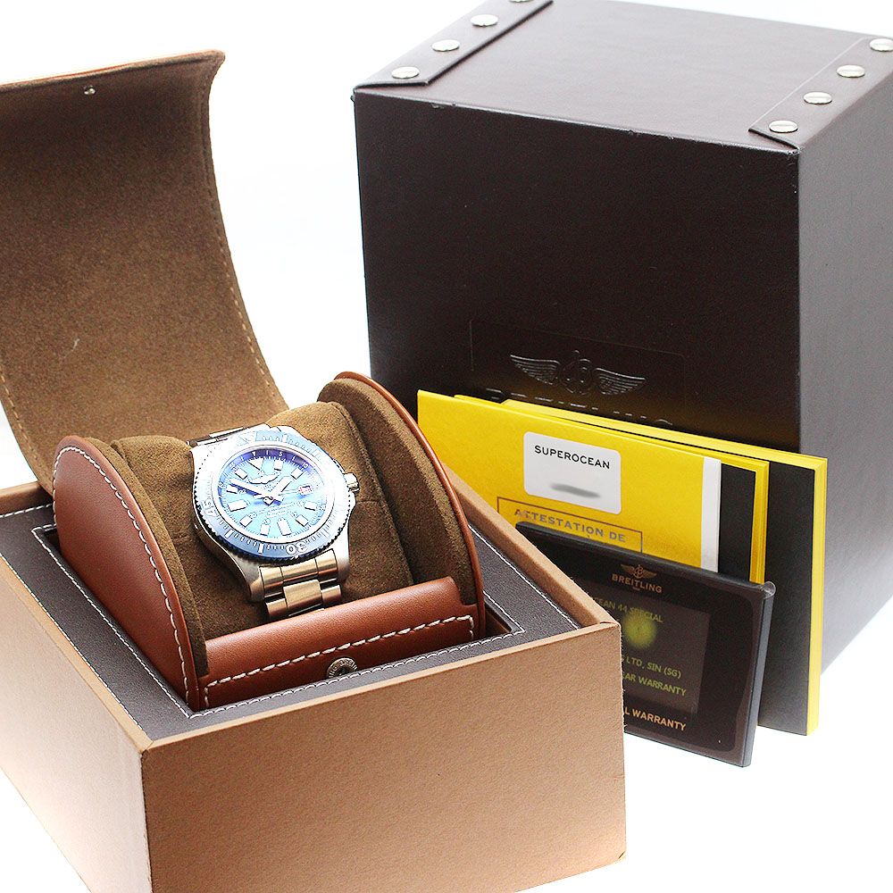 ブライトリング BREITLING Y17393 スーパーオーシャン44 スペシャル デイト 自動巻き メンズ箱 保証書付き_911247