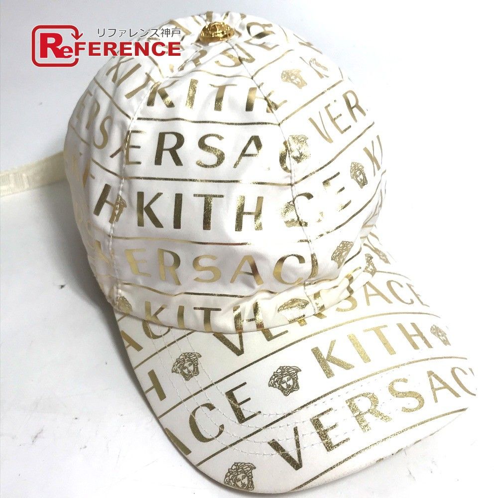 ほぼ未使用 ヴェルサーチェ VERSACE ロゴ CAP キャップ 帽子 楽天市場】ヴェルサーチ キャップ ロゴ 刺繍 ブラック ライト