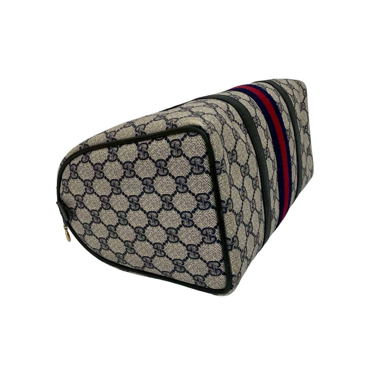 【OLD GUCCI】ミニボストンバッグ　シェリーライン　GGスプリーム GUCCI - 本物 グッチ GUCCI オールドグッチ シェリーライン GG