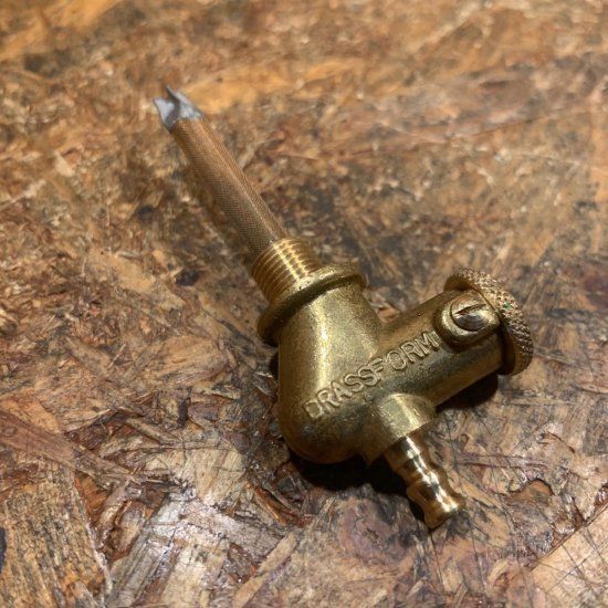 ワッセル フューエルコック 真鍮製 1|8BSP ビンテージ タンク トライアンフ BSA ノートン ビンテージ WW73067