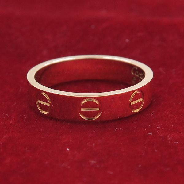 カルティエ ミニラブリング#46(日本サイズ6号近辺) 【無料ギフト  