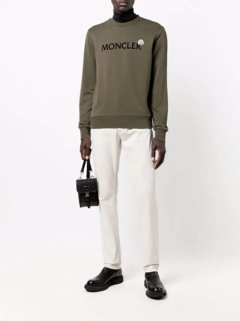 未使用品☆MONCLER Letteringlogo スウェット M khaky 新品未使用☆MONCLER Letteringlogo スウェット L カーキ色