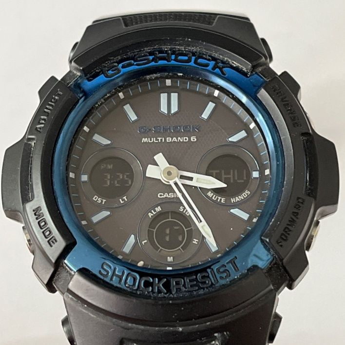 ◇◇CASIO カシオ G-SHOCK 腕時計 電波ソーラー デジアナ AWG-M100A - メルカリ