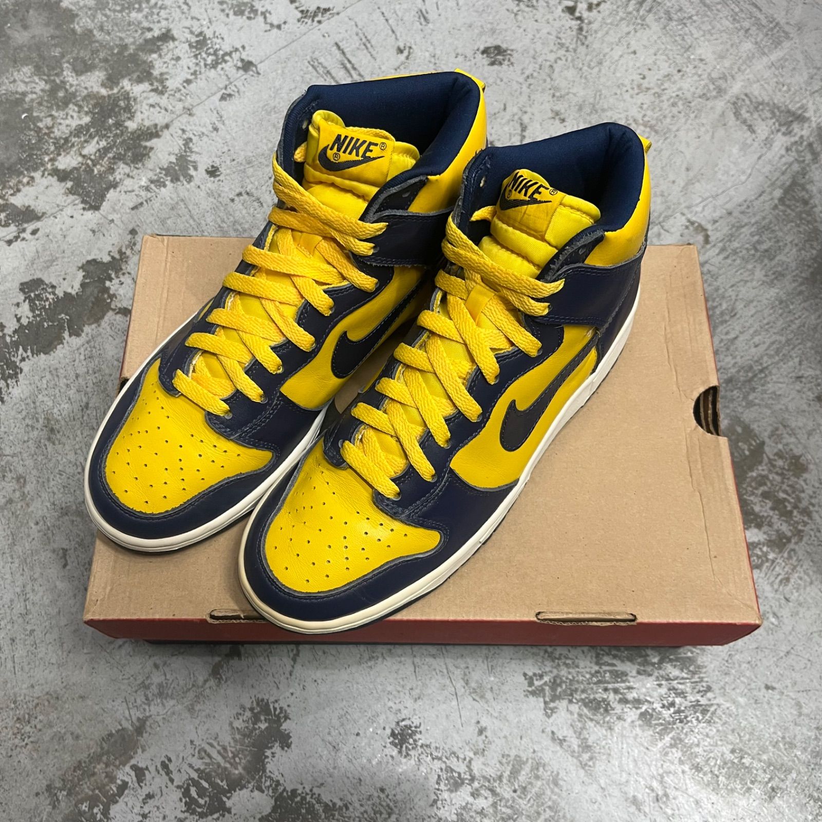 98年製 NIKE Dunk High LE Midnight Navy ダンク ハイ スニーカー LE 