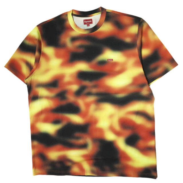 新品 SUPREME シュプリーム 23SS Small Box Tee スモールボックスTシャツ XL FLAMES 半袖 ボックスロゴ ファイヤー マグマ Week10 トップス s18390