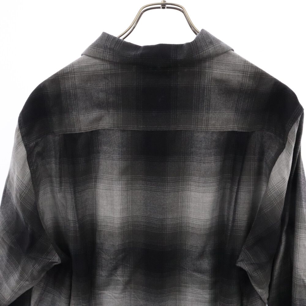 WACKO MARIA (ワコマリア) RAYON OPEN COLLAR OMBRE CHECK L/S
