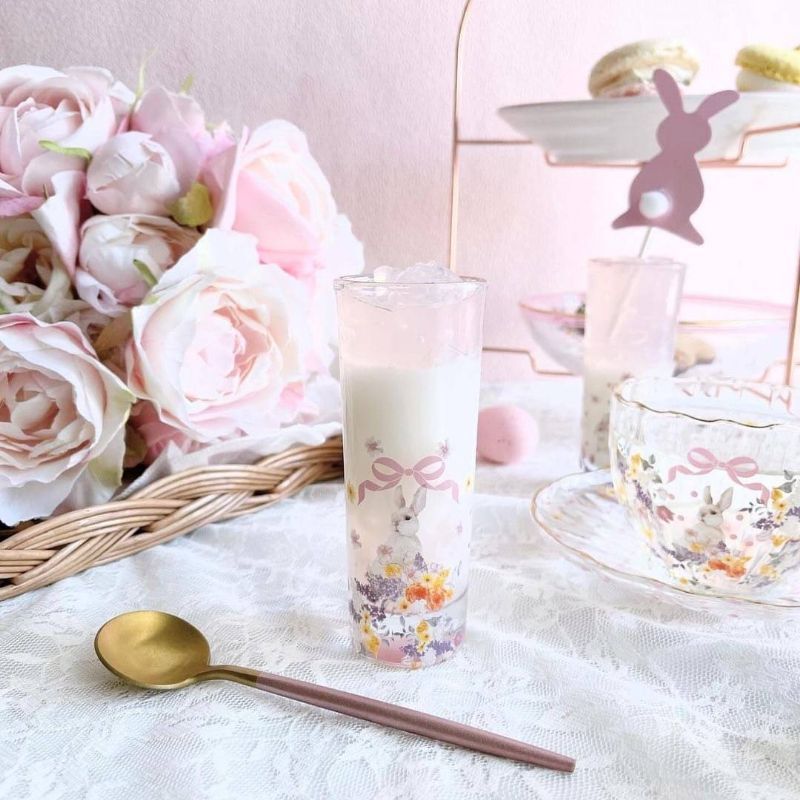 セット割】ラビットフラワー転写紙 ※白磁＆ガラス用お得なセット