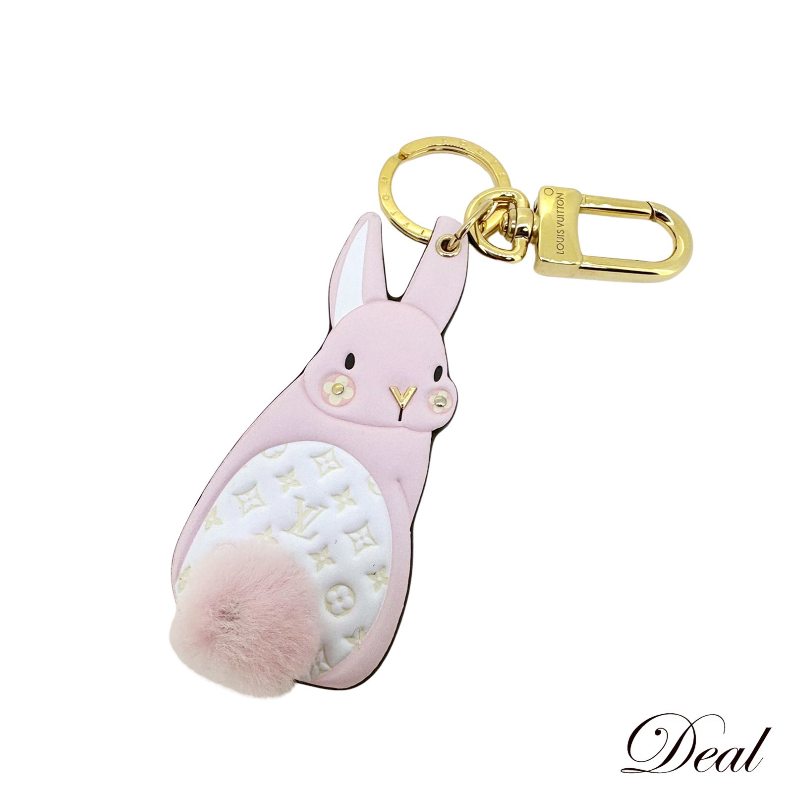 未使用 保管品 ルイヴィトン LVバニー モノグラム ミンクファー うさぎ 