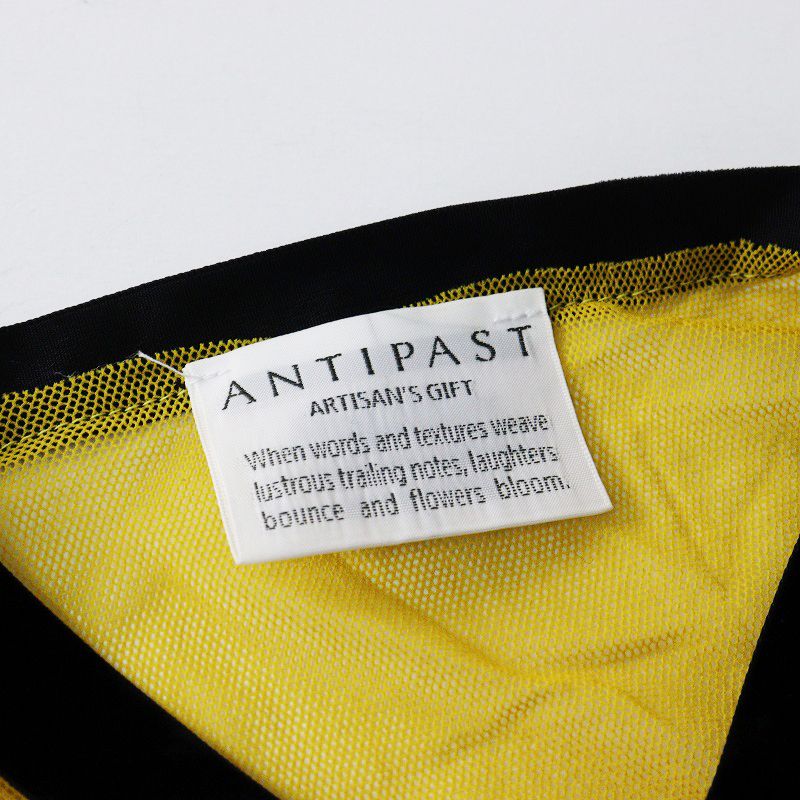 美品 アンティパスト ANTIPAST フロッキープリント メッシュ