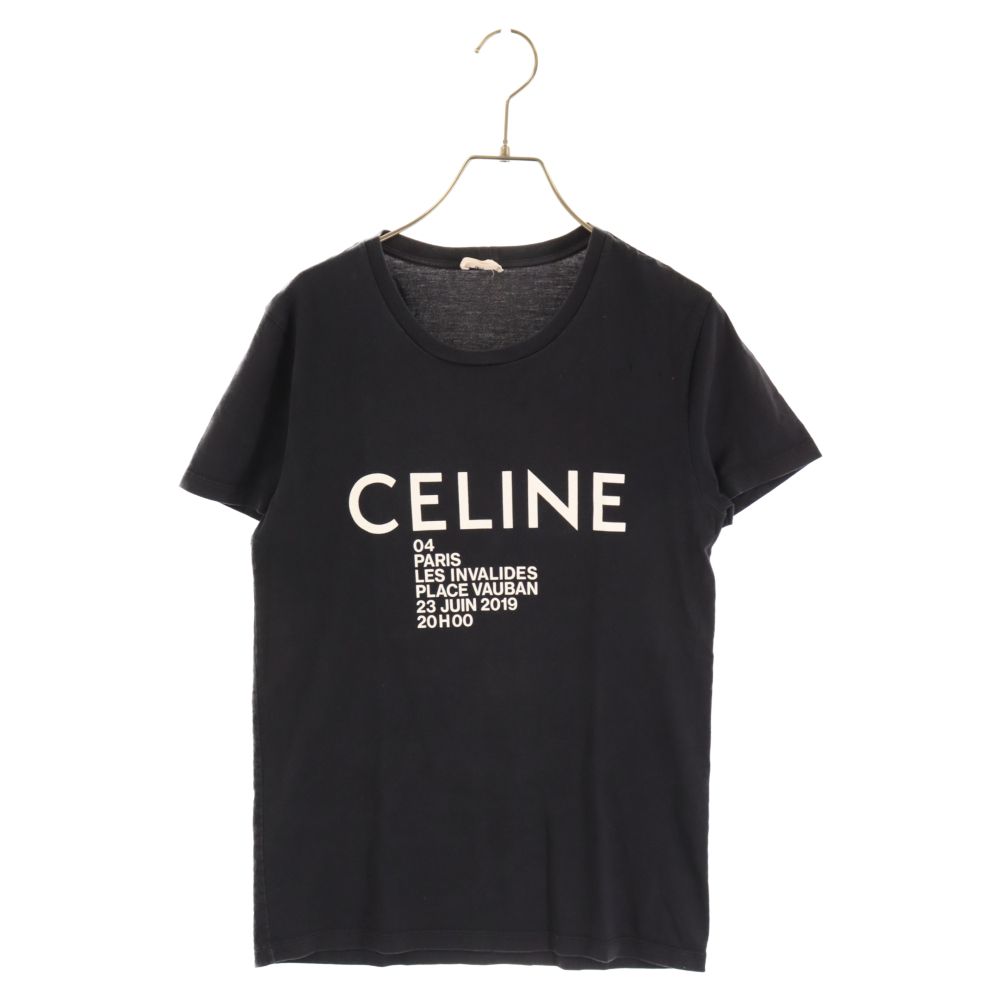 CELINE セリーヌ 20SS Classic Logo Tee 2X308799I クラシックロゴTシャツ 半袖カットソー ロゴプリント ブラック