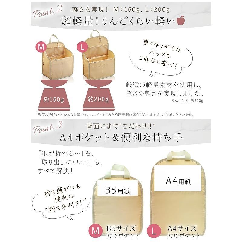 特価商品】Annekor バッグインバッグ リュック 【収納のプロ監修