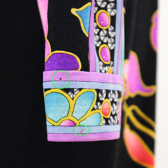 LEONARD レオナール ワンピース ウール × シルク 花柄