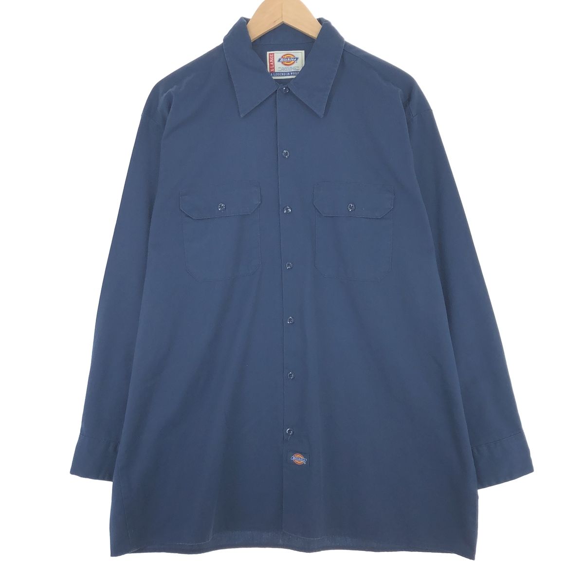 古着 ディッキーズ Dickies 長袖 ワークシャツ メンズXL/eaa445006