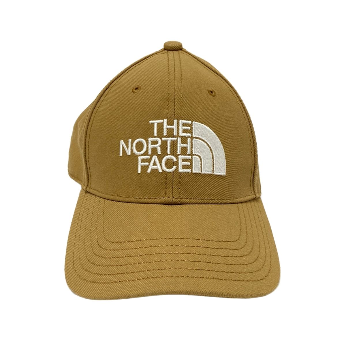 THE NORTH FACE ノースフェイス キャップ - ライトブラウン×白 刺繍