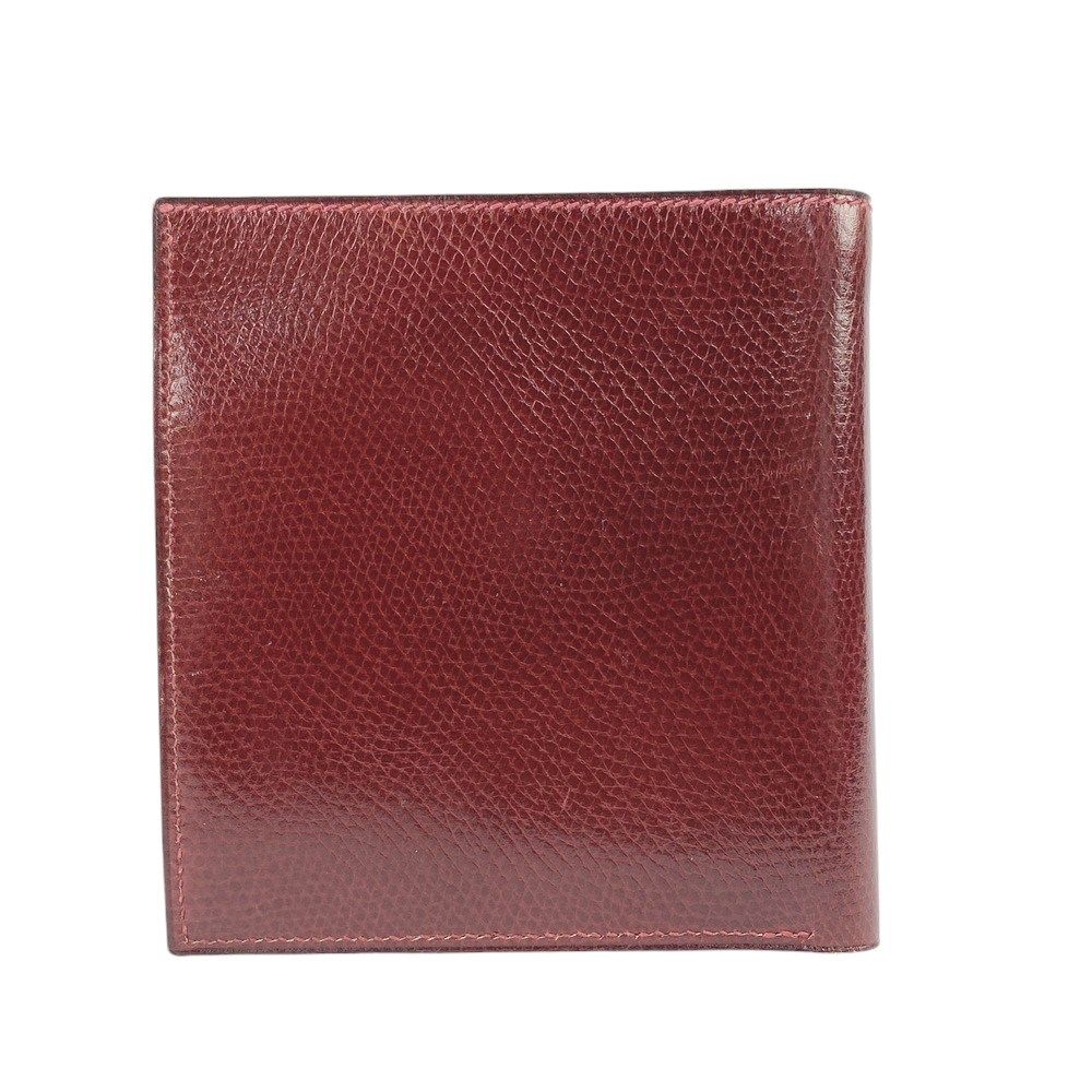 ヴィンテージ エルメス 2つ折り 財布 リセ レッド ルージュ 〇K刻 ◇SALE◇ □中古□ヴィンテージ□ エルメス 2つ折り 財布 リセ レッド