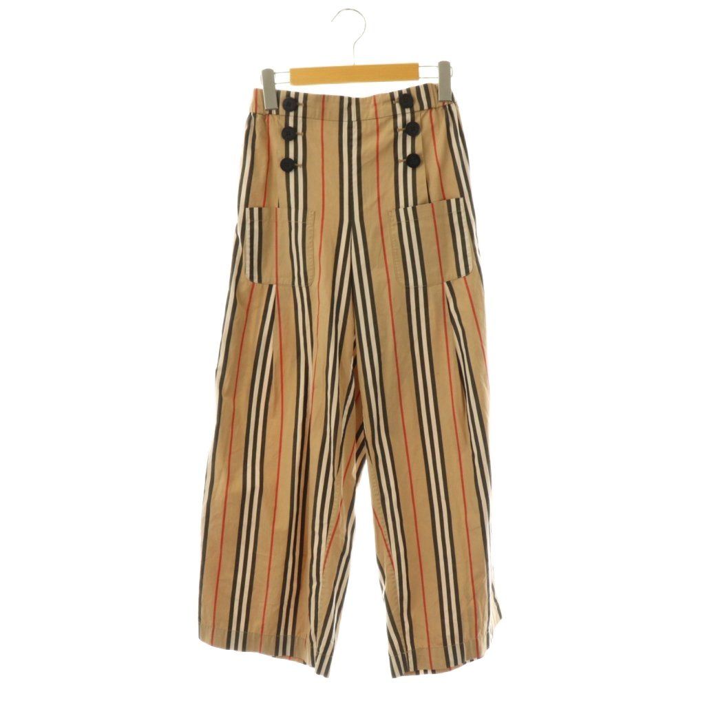 バーバリー チルドレン BURBERRY CHILDREN ワイドパンツ ストライプ 14Y ベージュ マルチカラー |ES OS