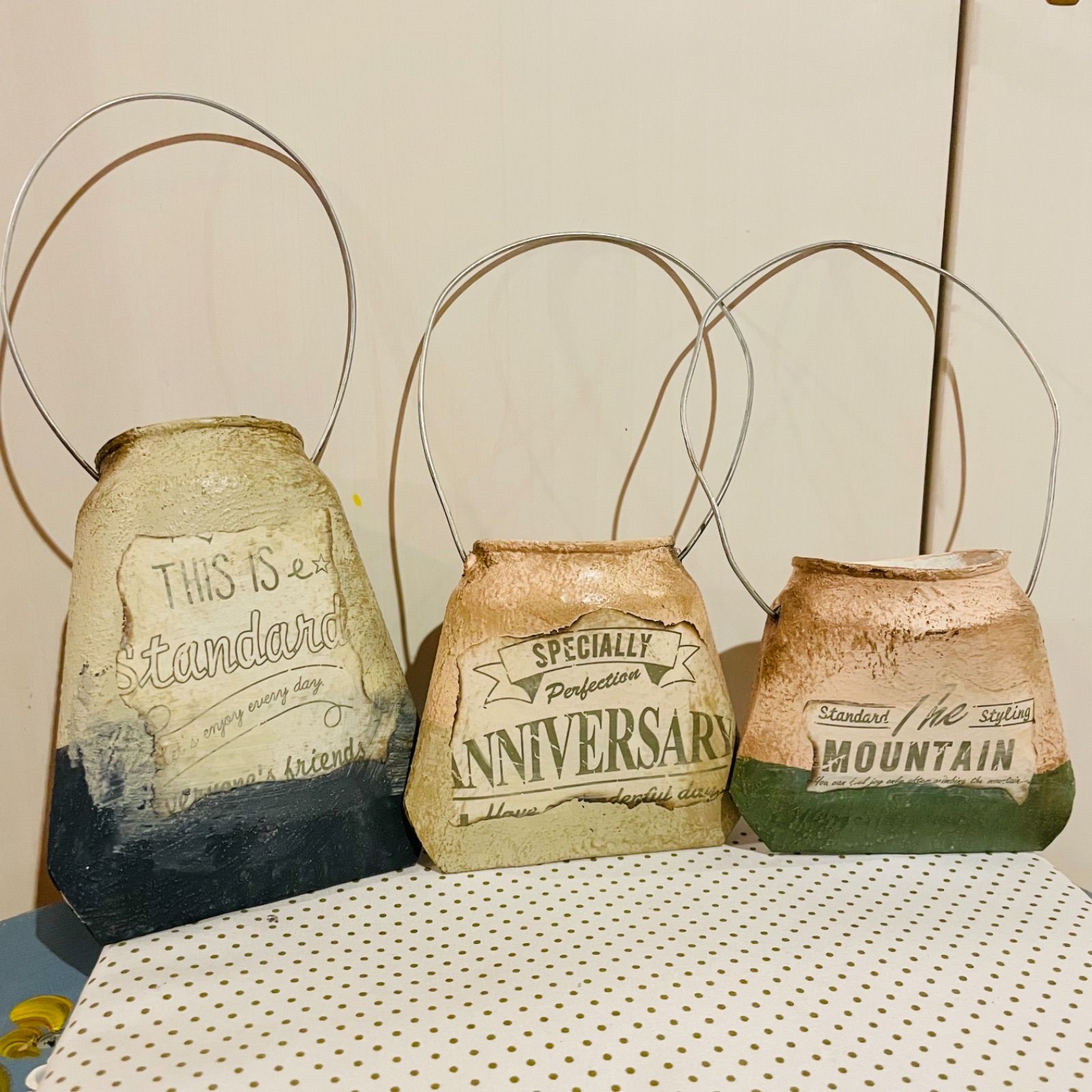 レトロクラシックシャビー✨️リメイク缶✨️3個セット レトロクラシックシャビー✨️リメイク缶✨️3個セット