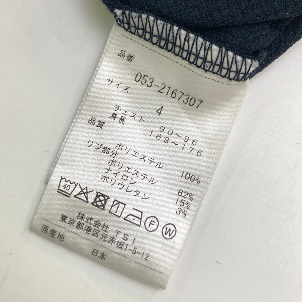 サイズ：4 PEARLY GATES パーリーゲイツ  モックネック 半袖Tシャツ  ネイビー系 [240101470016] ゴルフウェア メンズ ストスト PEARLY GATES パーリーゲイツ 半袖Tシャツ ネイビー系 サイズ：6