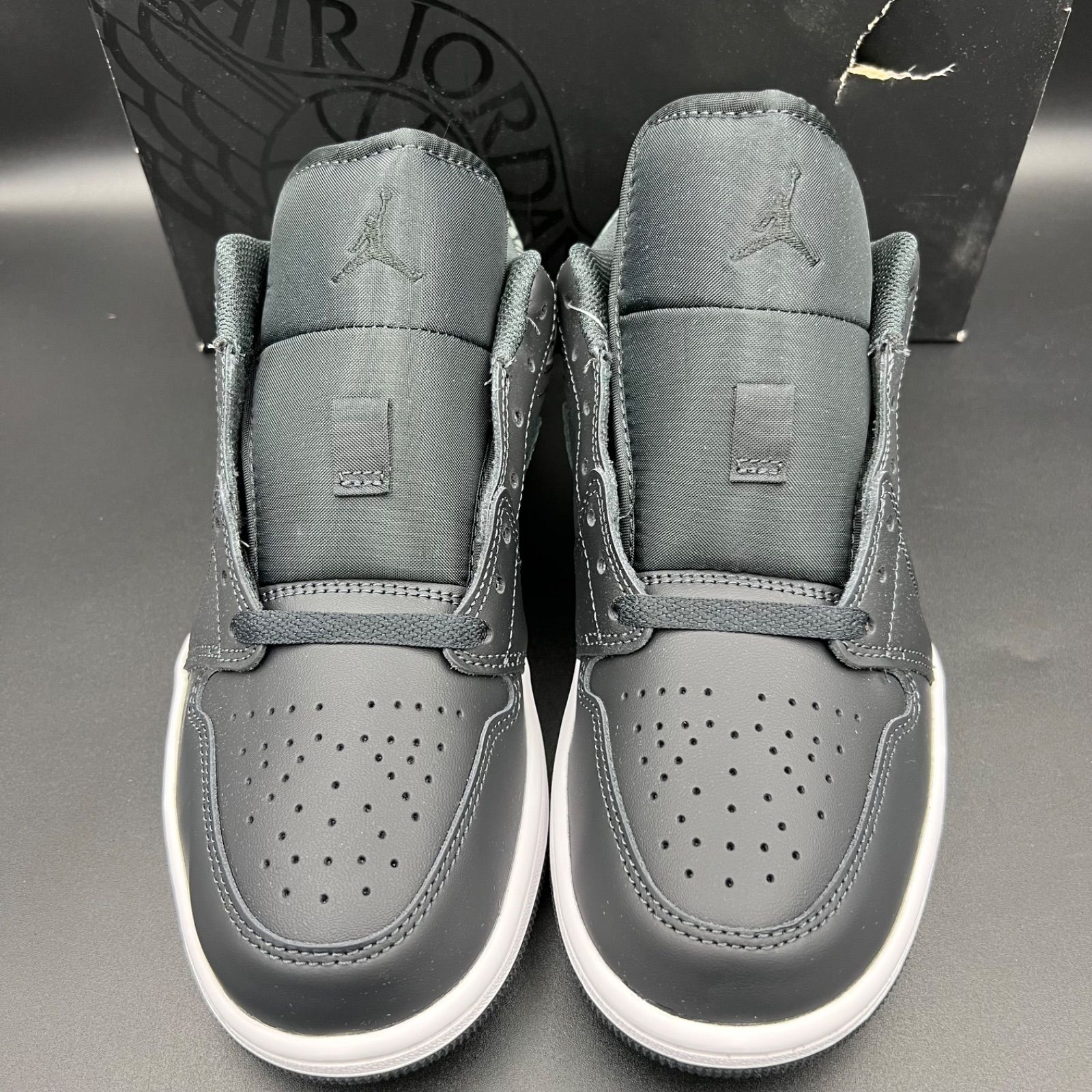 訳アリ 箱潰れあり 26 cm Nike Air Jordan 1 Low Black Elephant Safari ナイキ エアジョーダン1 ロー ブラックエレファント サファリ FB 9907-001 スニーカー 管理番号23