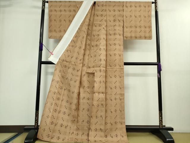 平和屋着物□極上 夏物 紗紬 琉球絣文様 逸品 DZAA9585kh5 - メルカリ