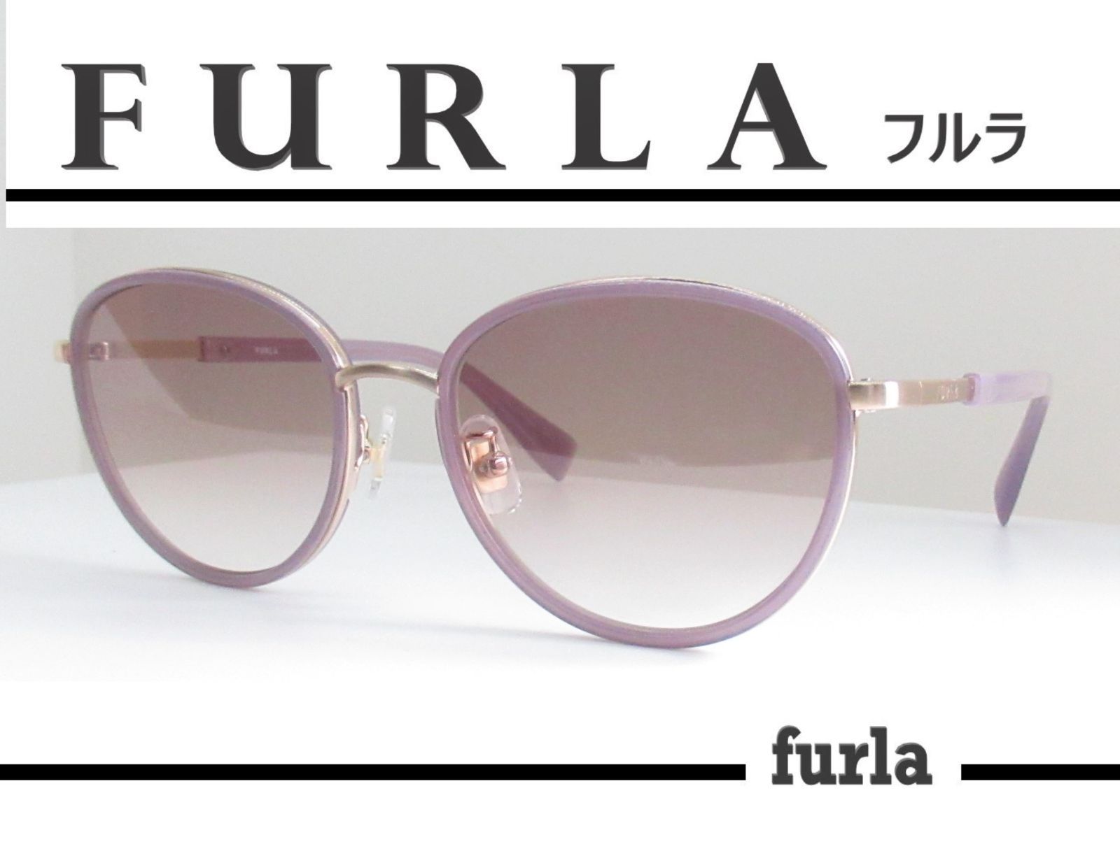 FURLA フルラ◆婦人サングラス　SFU569J-383Y（パープル）ケース付