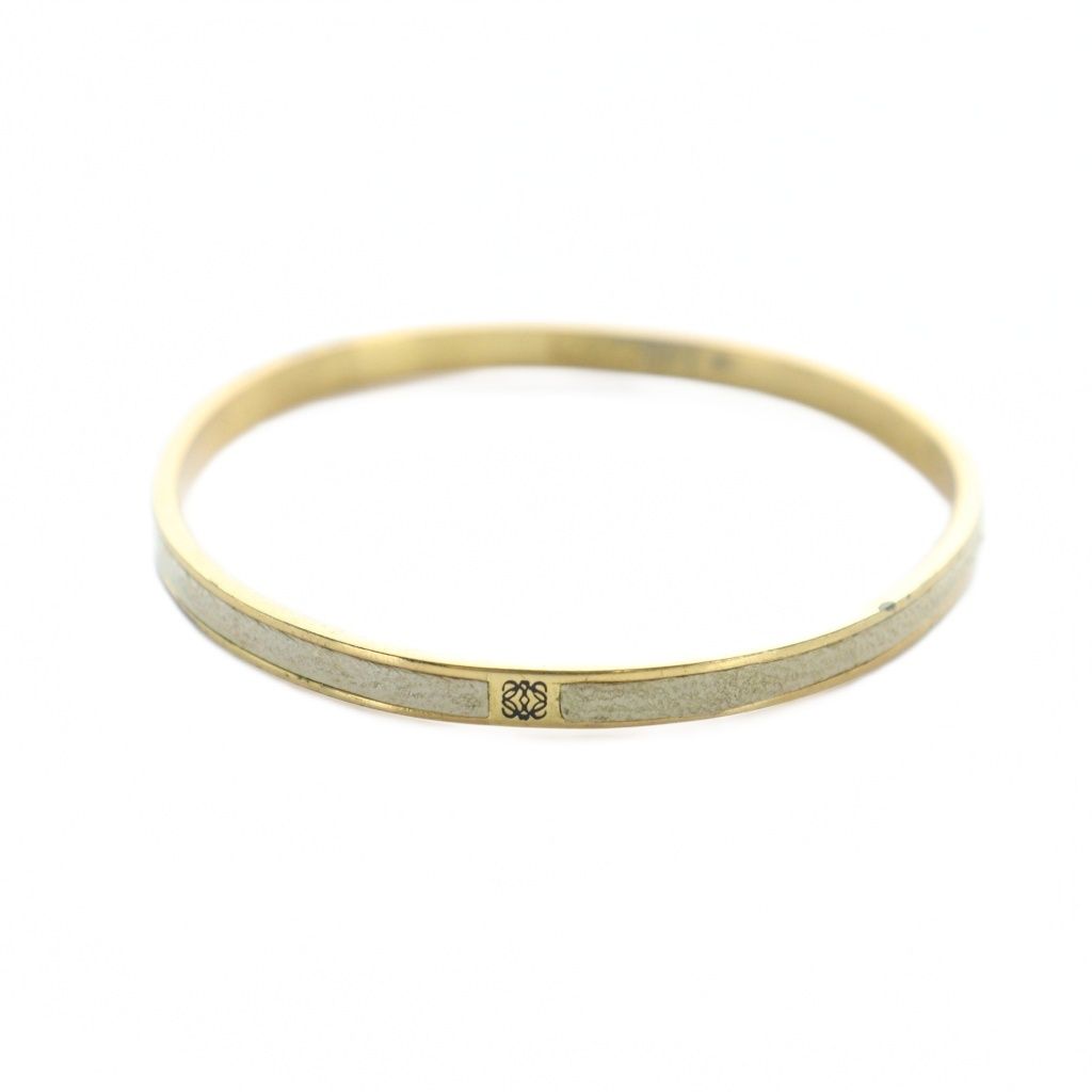 LOEWE ゴールド ブレスレット ぺブル キューブ ブレスレット（スターリングシルバー