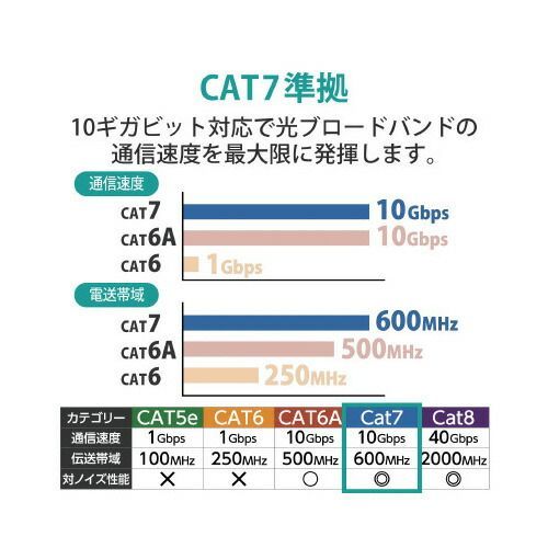 Ｃａｔ７対応 １０ｍ
