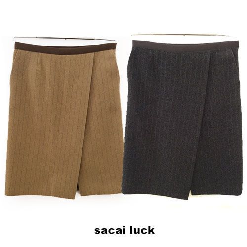 SALE】sacai luck（サカイ ラック）ウール スカート 秋 冬