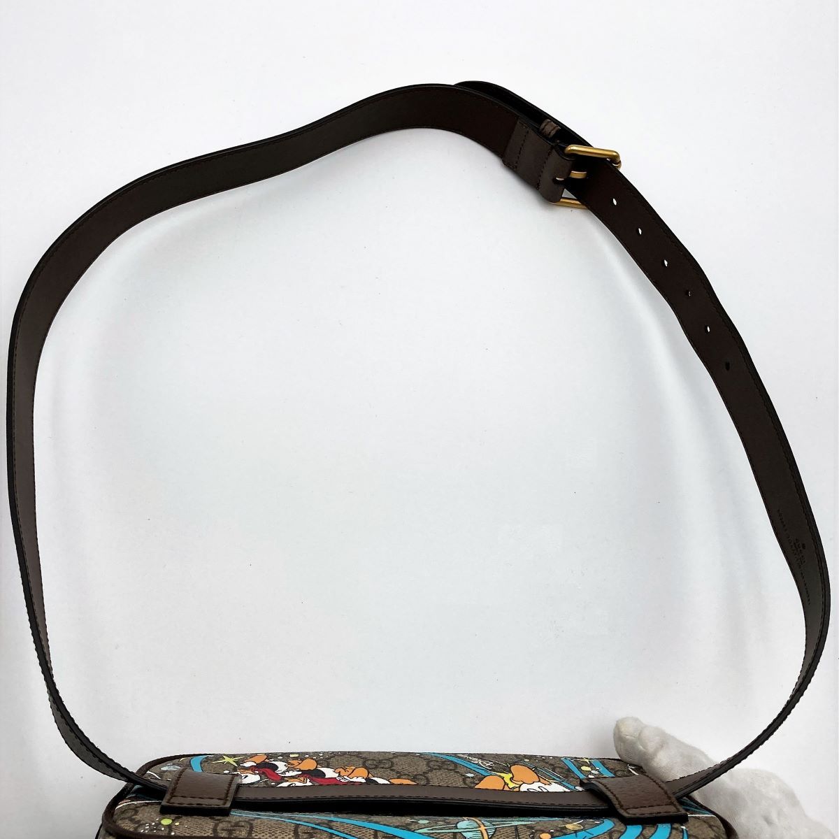 セール 美品 GUCCI グッチ ディズニー ドナルドダック ウエストバッグ