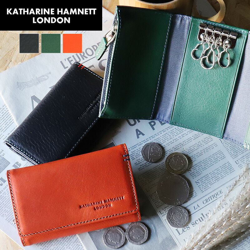 KATHARINE HAMNETT LONDON キャサリンハムネットロンドン MINERAL ミネラル キーケース 小銭入れあり 490-50700