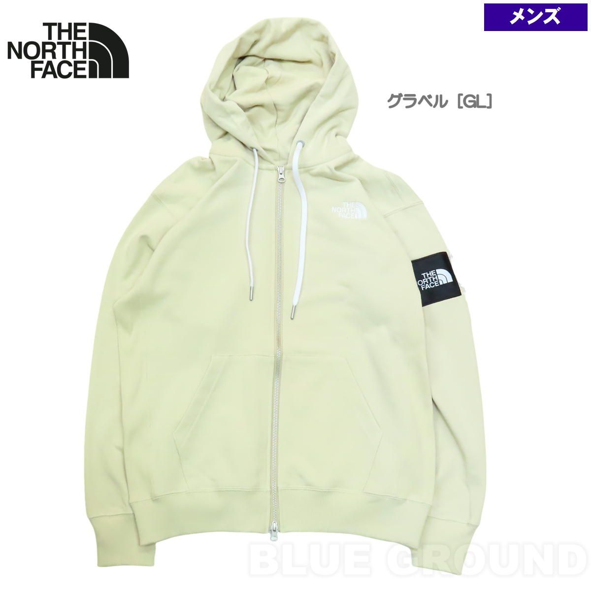 ザ・ノース・フェイス / スクエアロゴフルジップ メンズ グラベル［GL］ M