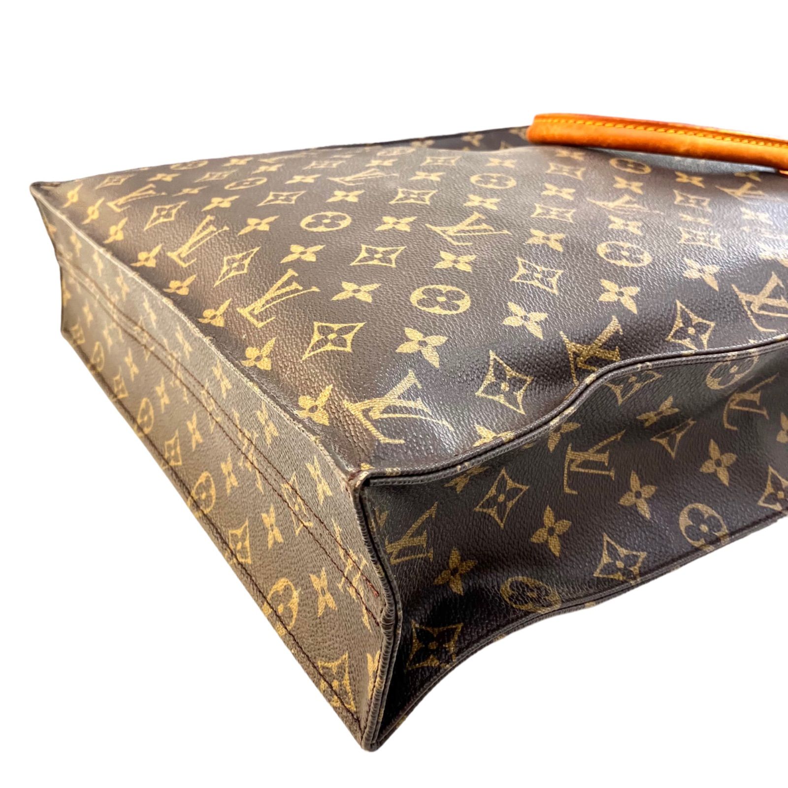 ルイ・ヴィトン キャンバス ブラウン SAC PLAT ハンドバッグ 良品】LOUIS VUITTON ルイヴィトン サックプラ モノグラム