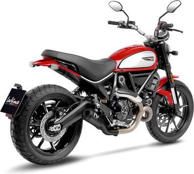 Leovince Slip-On Exhaust Sbk LV-10 Full Black Ducati Scrambler 800 