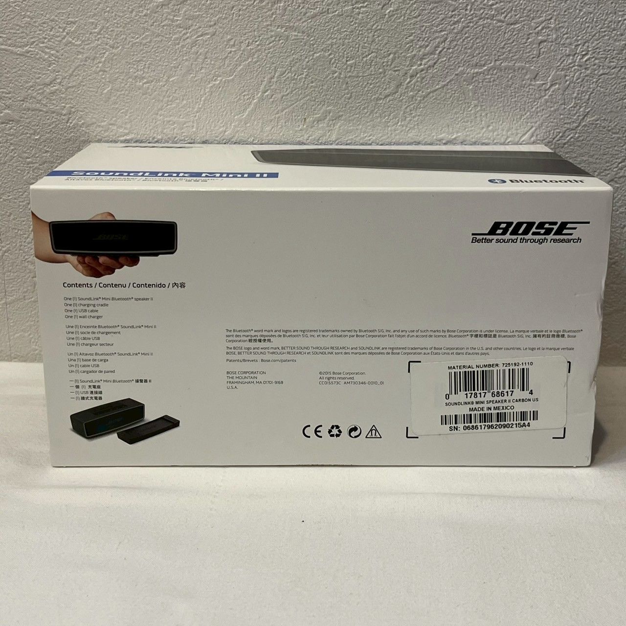 良品】BOSE/SoundLink/Mini/II/Bluetoothスピーカー/動作確認済み/AC