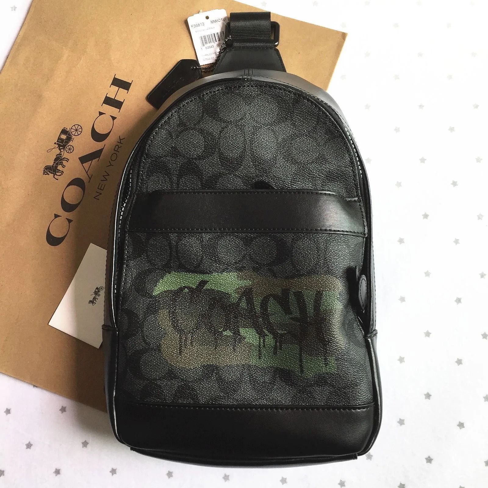 COACH コーチバッグ F36813 カモフラ迷彩 ボディーバッグ ショルダーバッグ 斜めがけバッグ クロスボディーアウトレット品 新品未使用 -  メルカリ