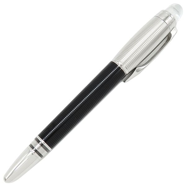 モンブラン Montblanc ボールペン スターウォーカー ドゥエ ファインライナー メタル プレシャスレジン ブラック×シルバー インク切れ 箱