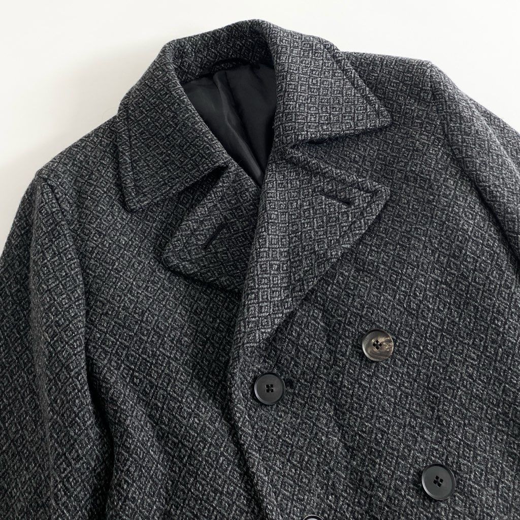 【1日以内発送！】【美品】JOSEPH HOMME ウールコート　メンズ　48 グロッシーウール バルマカーンコート（CCJHCW0502