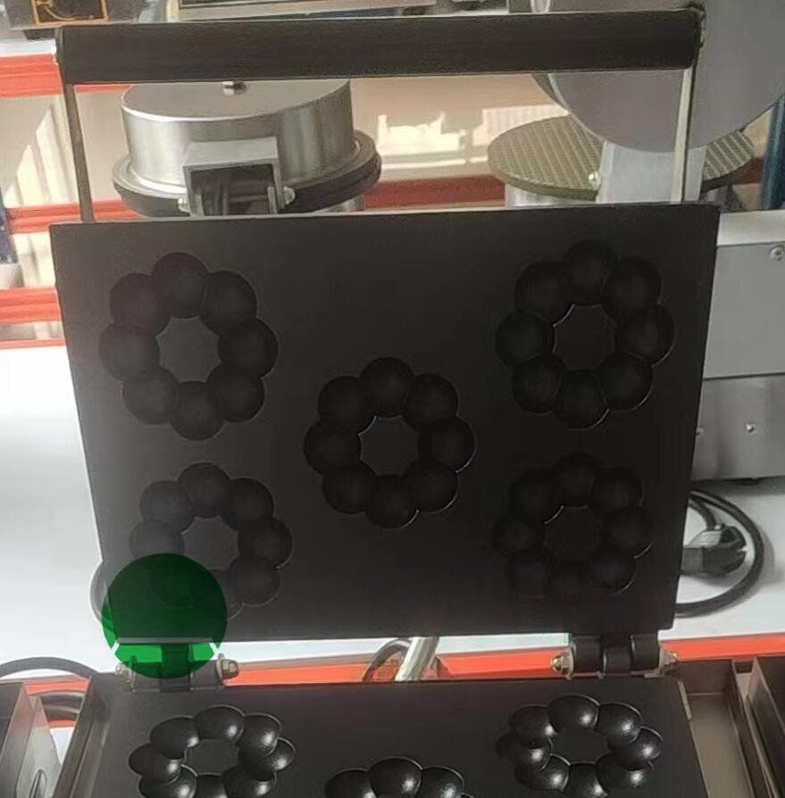 電気 梅型ワッフル器具 ベイクド ドーナッツベイカー 5個焼 単相１0０V 業務用 厨房機器